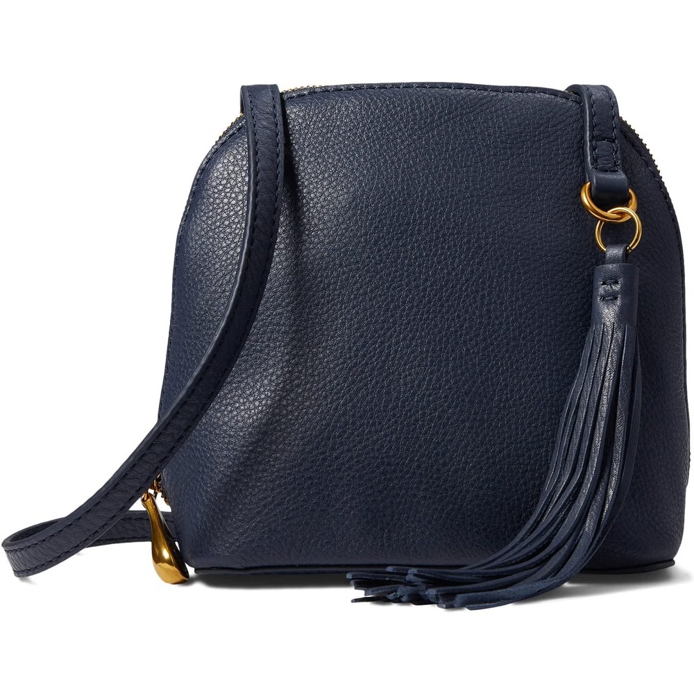 HOBO Nash Women's Sapphire Blue Pebbled Leather Crossbody Bag Purse, NEW